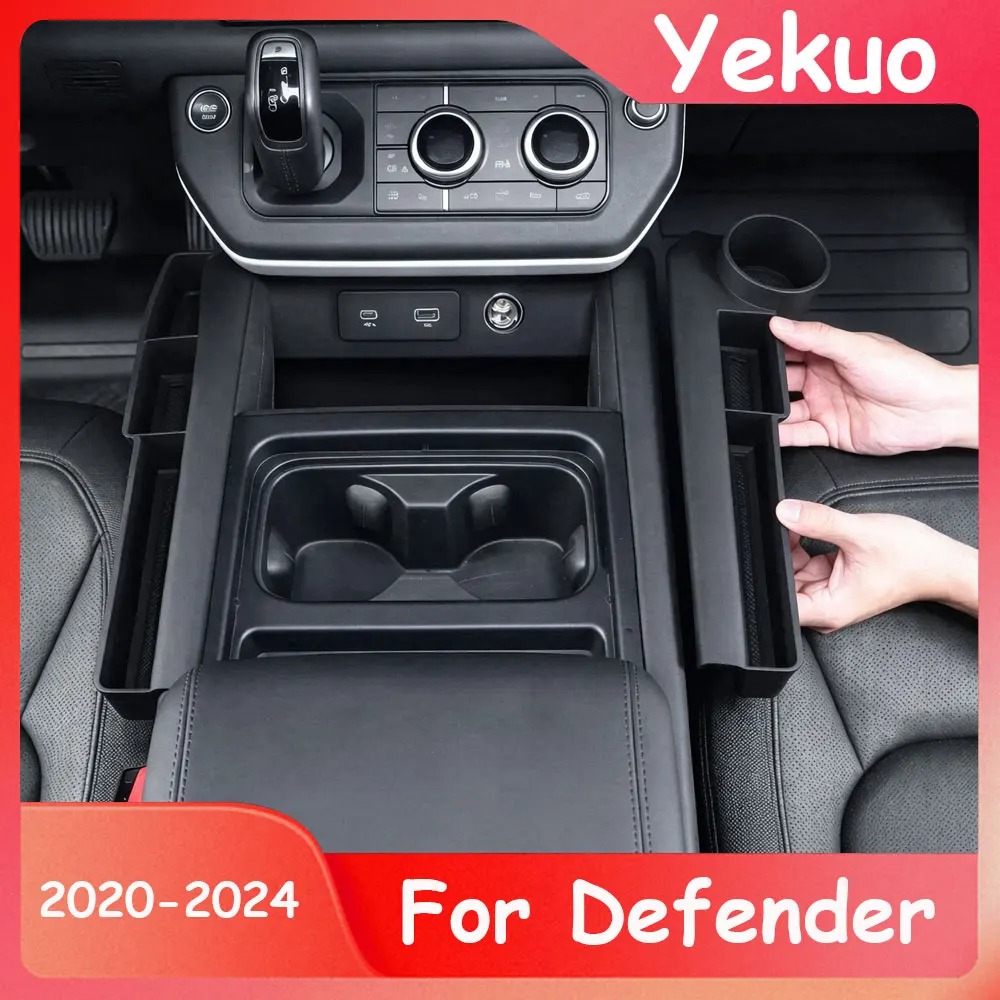 Suitable For Land Rover 2020-2024 Defender 90 110 130 Central Control Side Storage Box Side Storage Gap Storage Box