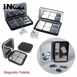 Kosong Eyeshadow Palet Riasan Mata Penyimpanan Piring dengan Cermin untuk Wanita Wanita Makeup Pemula DIY Eye Shadow Kotak Penyimpanan Alat 6 kotak eyeshadow kosong penjualan terbaik - №