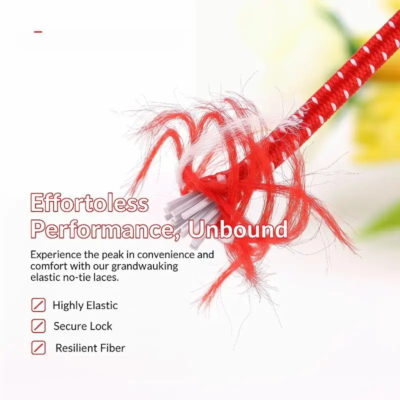 No Tie Elastic Shoelaces 2Pcs Reusable Locked Lazy Laces for Sports Casual Sneakers Family Daily Use Replacement Laces