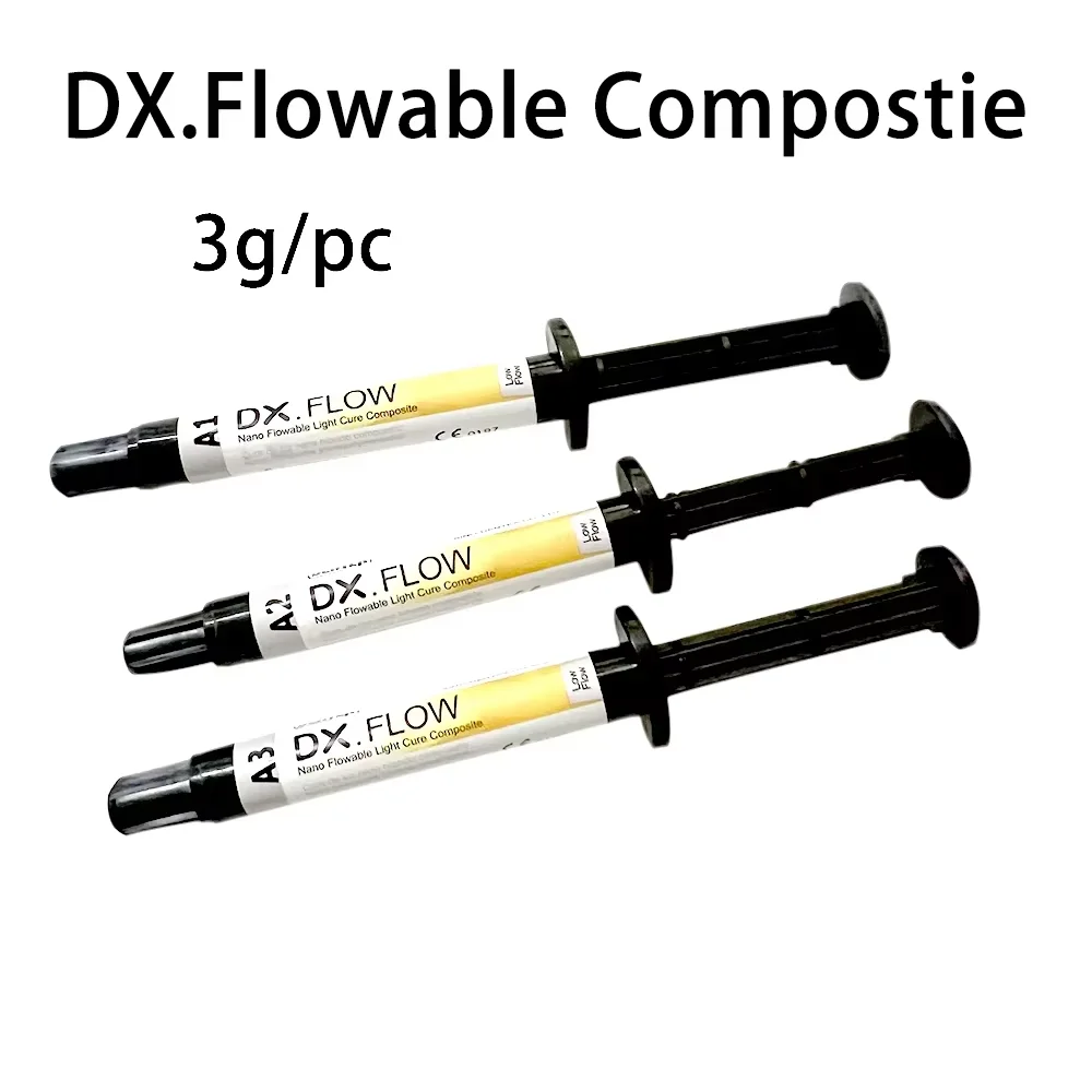 

Dental High Quality（3g/pc）DX Flowable Composite Flowable Composite Resin Flow Light Cure Dental Resin Dental Consumables