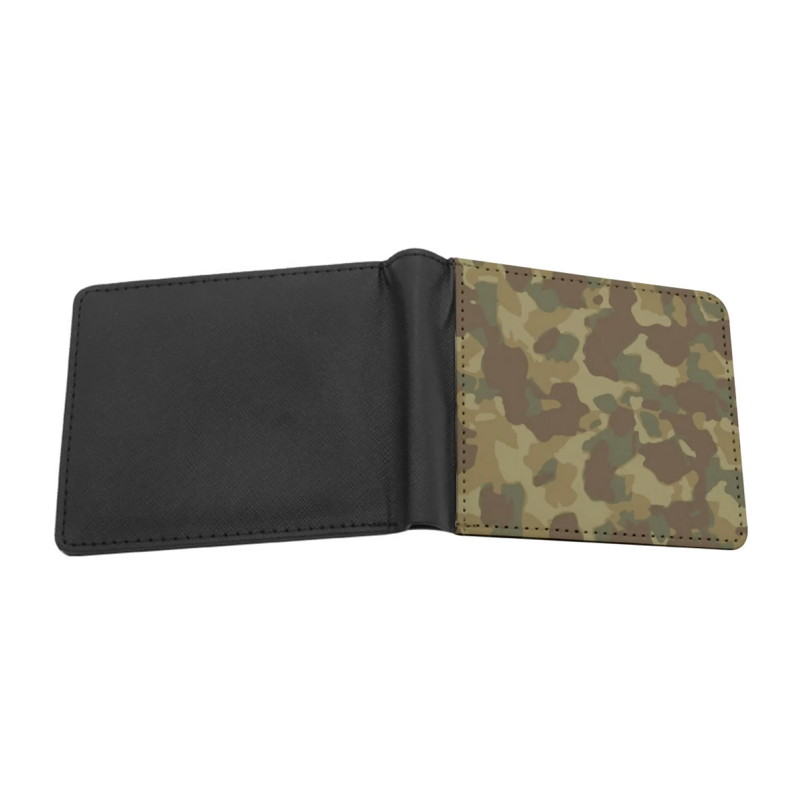 Frogskin Camo Short Men's Wallet Multifunction Purse Male Pu Leather Wallet Frogskin Camo Wwii Ww2 Hunting Duck Camo