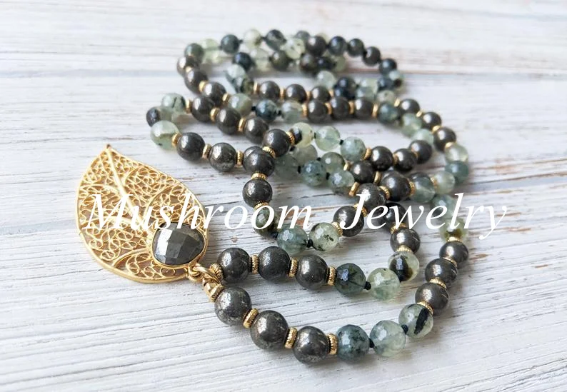 

108 Beads Prayer Necklace Natural Stone Buddhist Buddha Meditation Bead Mala Necklace Women Men Jewelry Gifts