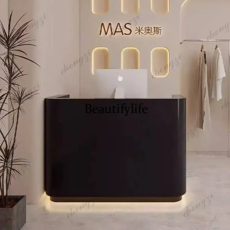 Design Wood Reception Desks Luxury Modern Small Classic Clothing Reception Desk White Weight Empfangstheke Office Furniture