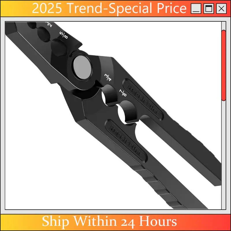 AA64 Copper Tube Rounder, Manual Pipe Rounding Plier With 6 Hole Design, Flat Tube Repair Plier, Copper Benders Tool