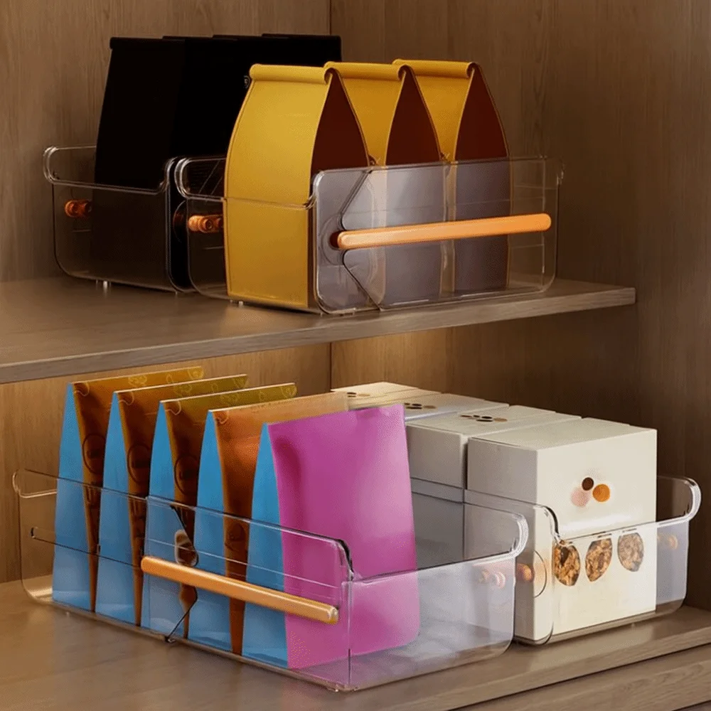 Plastic Retractable Drawer Organizer Length Adjustable Right Angle Extendable Storage Box Space Saving Large Capacity