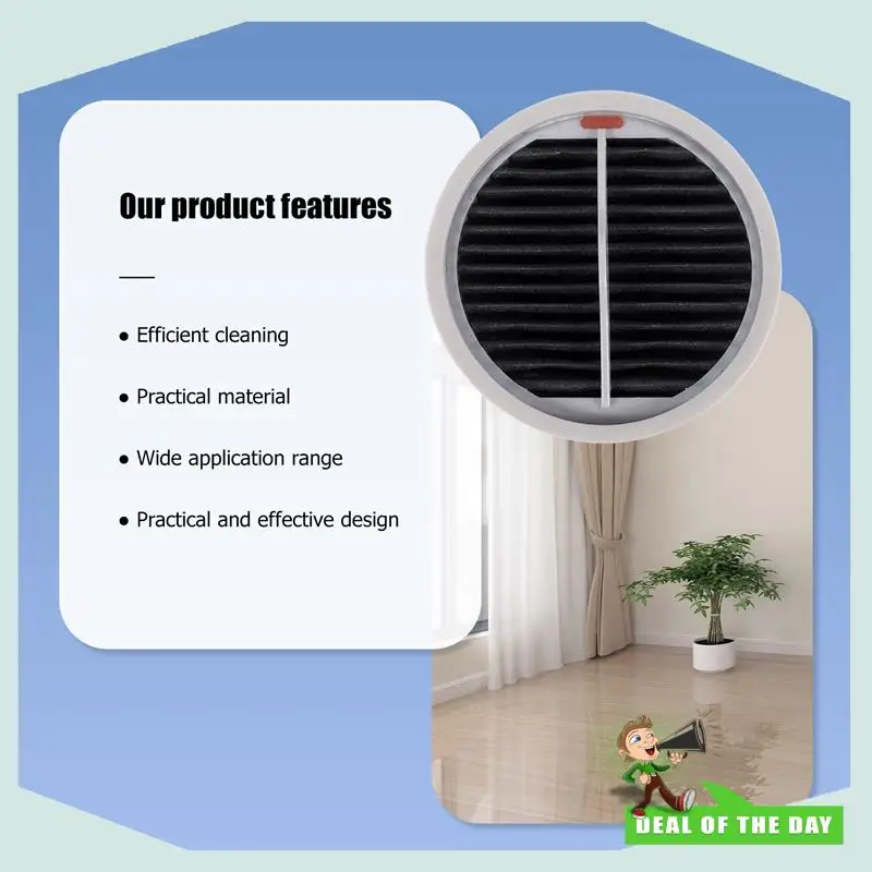 24-uurs levering HEPA-filter wasbaar voor Xiaomi Roidmi X20 / X30 / X30 / S2 / F8 Storm Pro draadloze stofzuiger