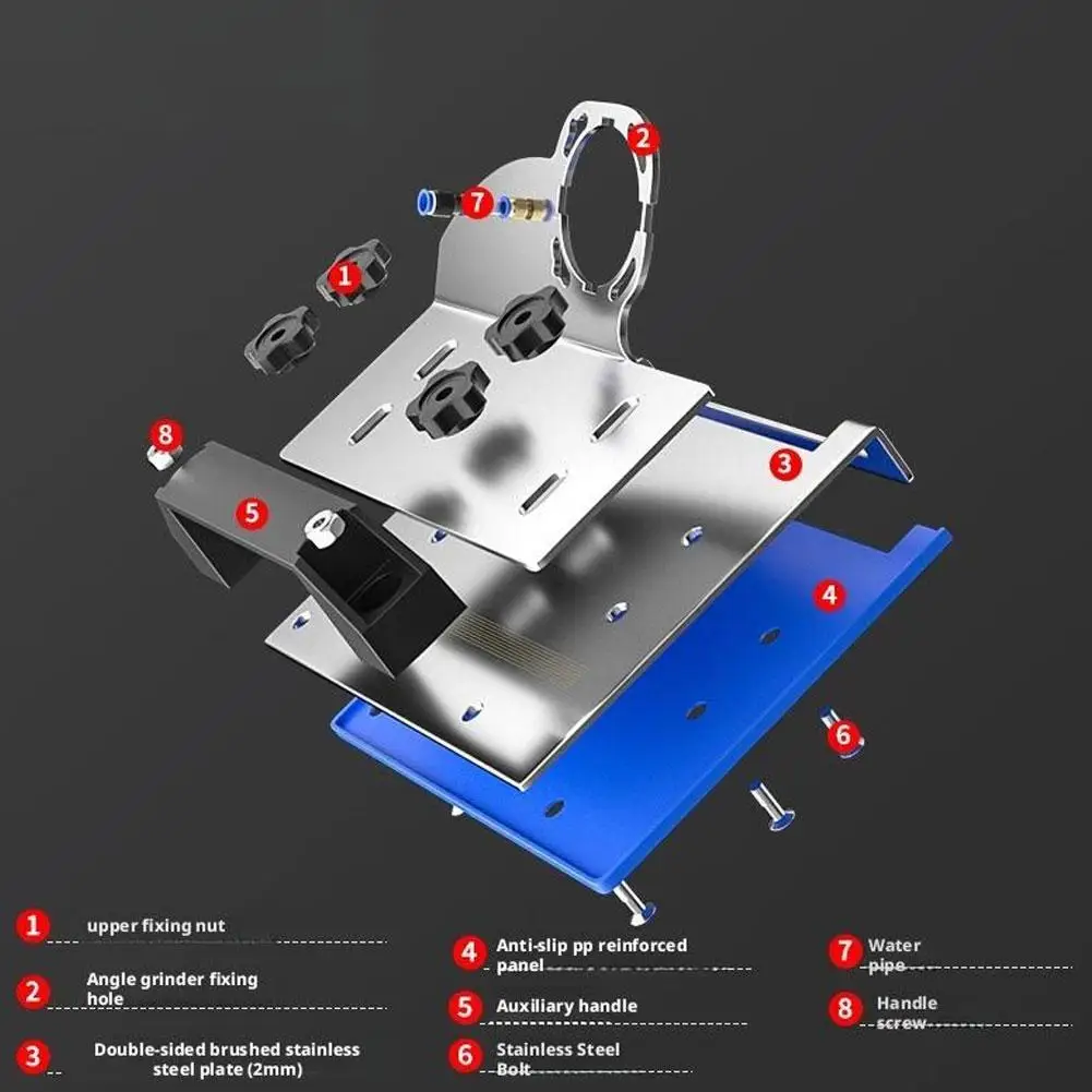 แบบพกพา 45 °   เครื่องเจียรเซรามิกสำหรับงานไม้และช่างก่ออิฐ เครื่องมือลบคม/กันชนอเนกประสงค์