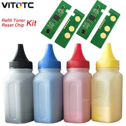 Toner Powder Chip Kit Compatible for Samsung C430 C430W C433W C480 C480FN C480FW C480W Laser Printer CLT-K404S K404S Clt404s