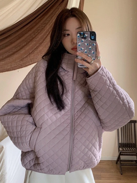 

2025 Autumn/Winter Lingge Women's Down Jacket Commuter Hooded Casual Jacket