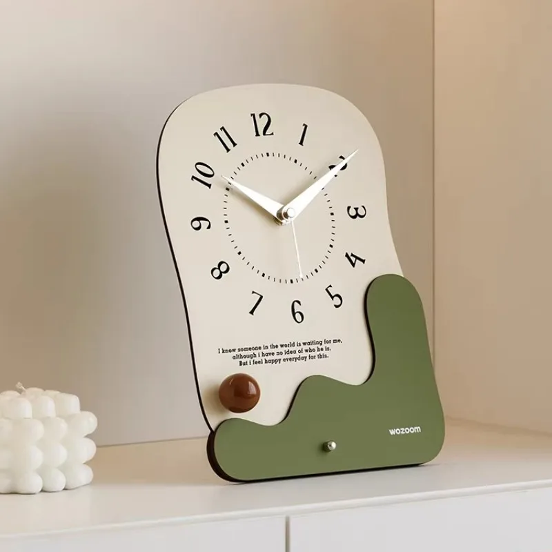

Internet Celebrity Art Table Clock Creative Design Modern Household Table Clock Bedroom Home Deco Relogio De Mesa YS40CC