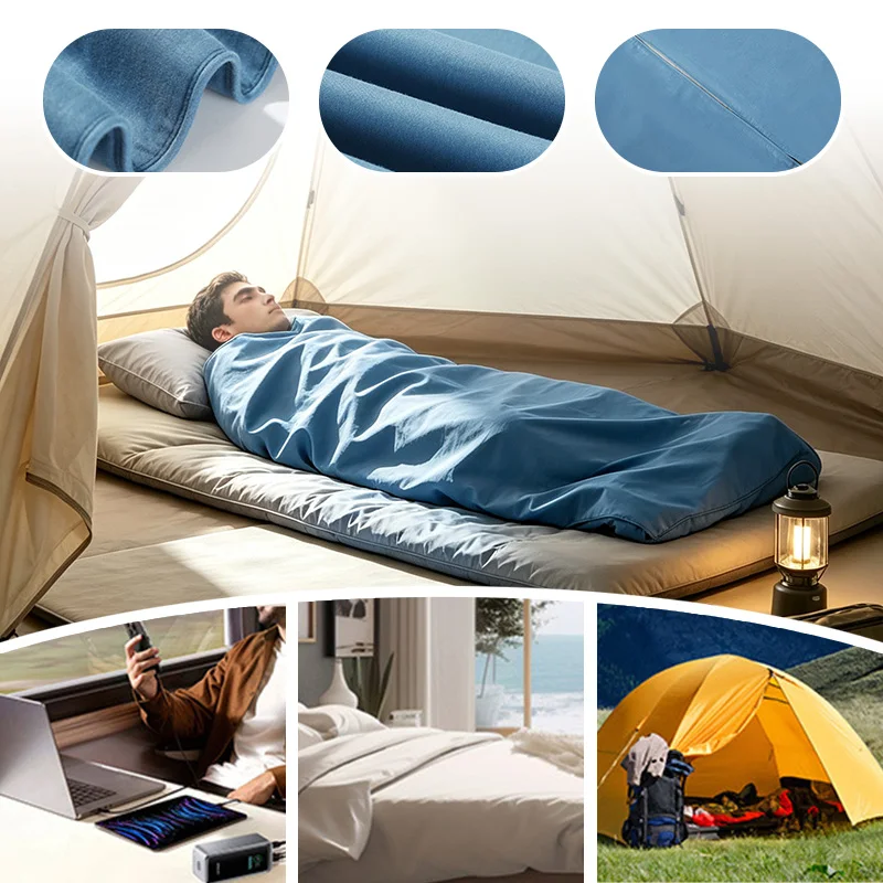 50%/100% Silver Fiber Lining EMF Shielding Sleeping Blanket Anti Electromagnetic Radiation Sleeping Bag for Radiation Protection
