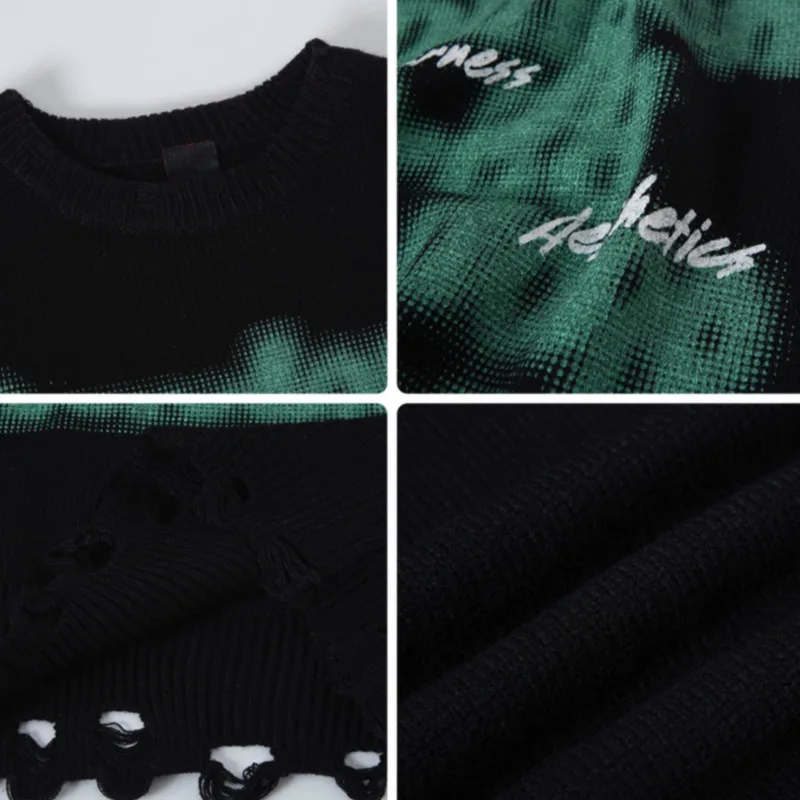 MWJLPWQ Lettera americana Stampa a blocchi di colore Maglione girocollo da uomo Stile pigro Street Niche Design Coppia Maglieria casual 21178