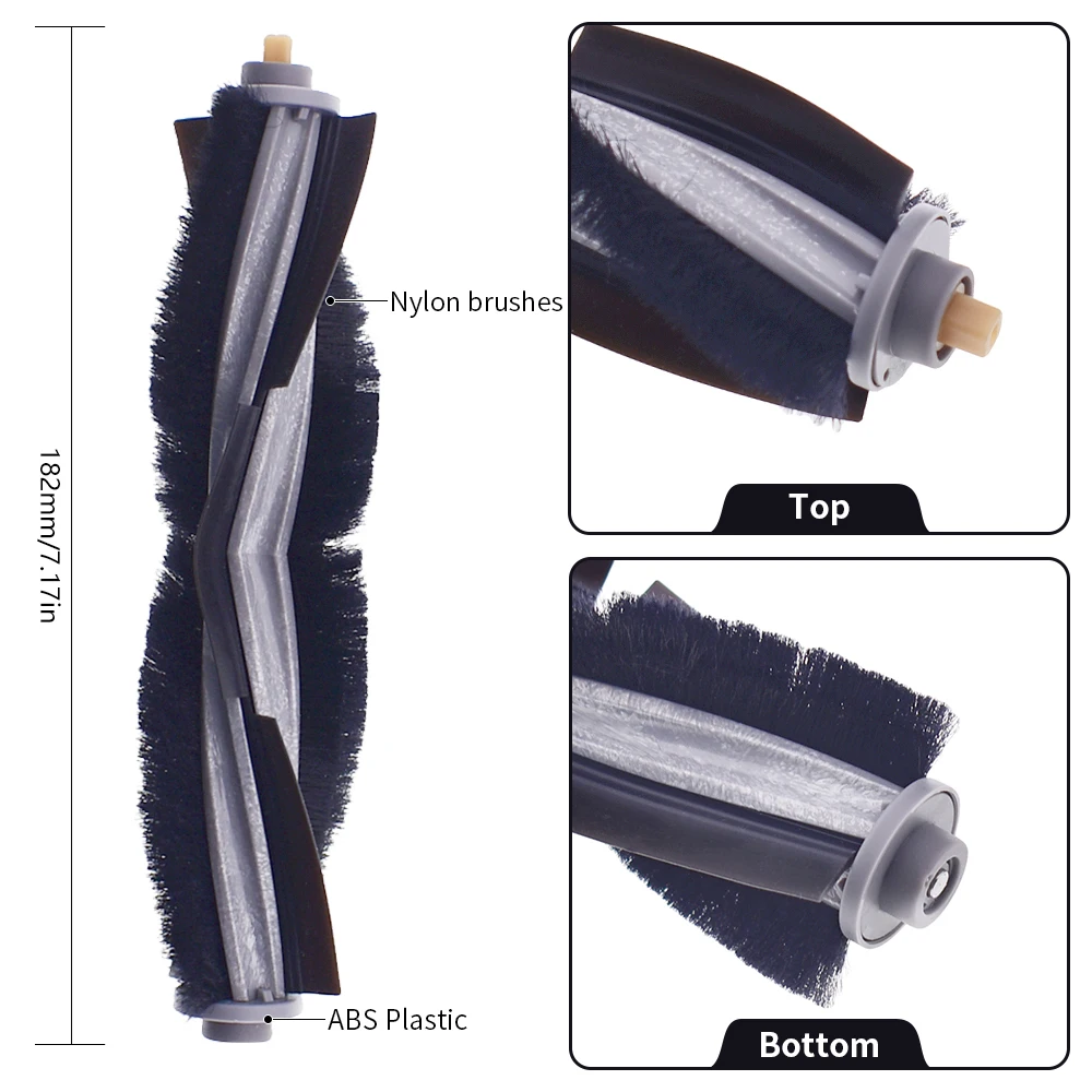 Escova lateral principal filtro mop pano saco de pó compatível com ecovacs deebot t10 plus aspirador peças acessórios substituição