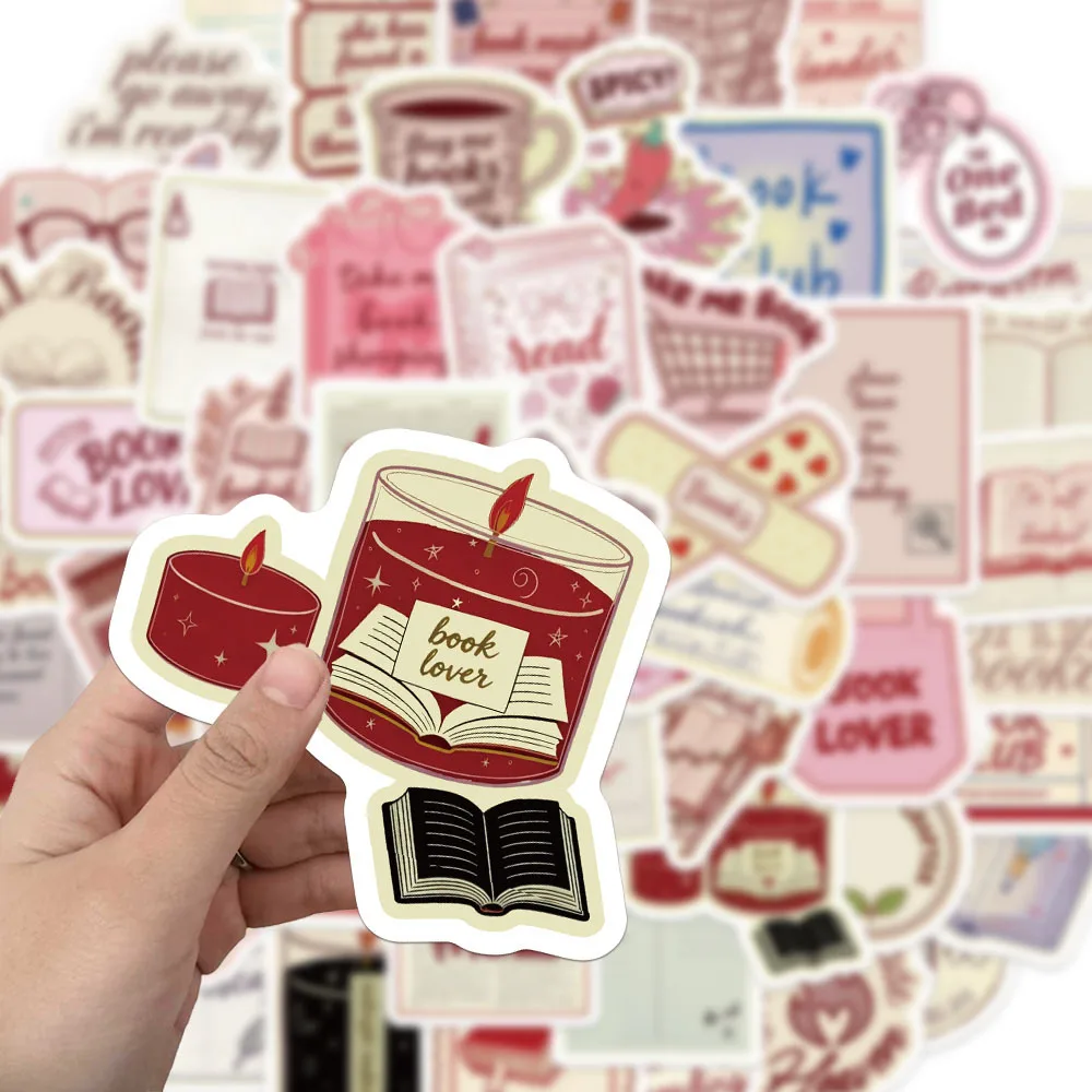 50PCS Creative Bookish Catoon Stickers Skateboard Fridge Guitar Laptop Motorcycle Travel Classic Toy Cool Sticker