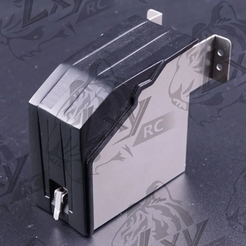 Caja de batería de simulación de Metal a escala 1:14, decoración para camión Tamiya RC SCANIA 770S R620 VOLVO BENZ Arocs MAN TGX