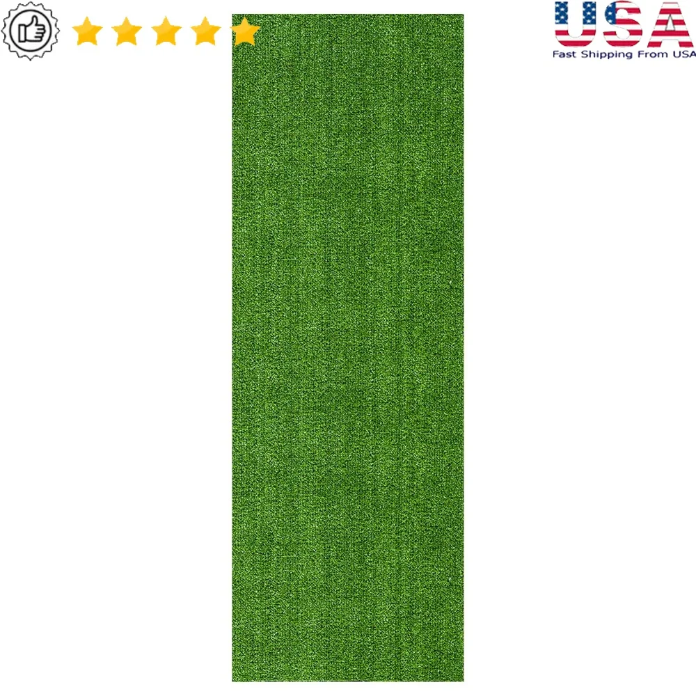 

Waterproof Artificial Grass Indoor Outdoor Runner Rug 22x59 Durable Synthetic Turf Pet Friendly Easy Care All Weather Use