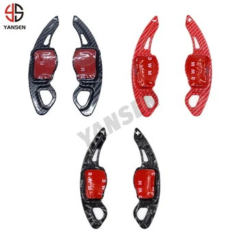 Pá shifter para skoda octavia a7 mk3 5e rs vrs superb b8 scala karoq kodiaq volante paddle shift acessórios de carbono