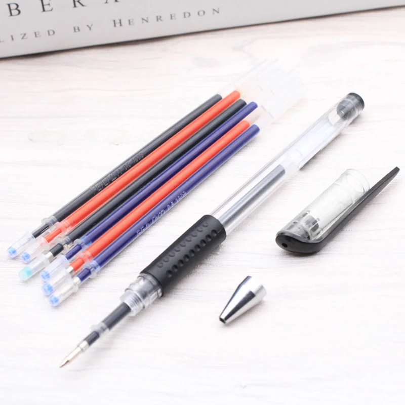 20 Stück/Set Gelstift-Nachfüllungen 0,5 mm Schwarz Blau Rot Tinten-Nachfüllung Schule Büro Schreibwaren Schreibzubehör – Detail 5