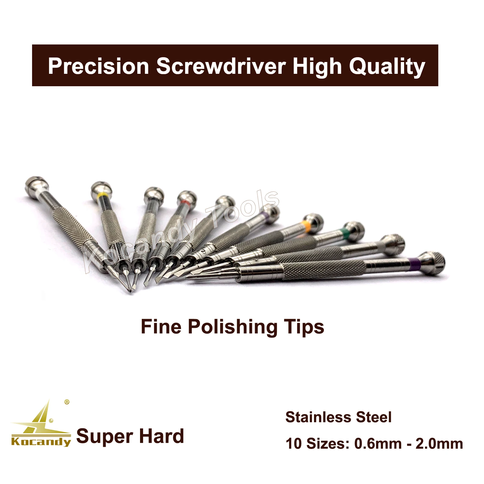 316 Stainless Steel  Precision Screwdriver 10 In 1 Set Watch Repair Tools Kit for Watchmakers Super Quality