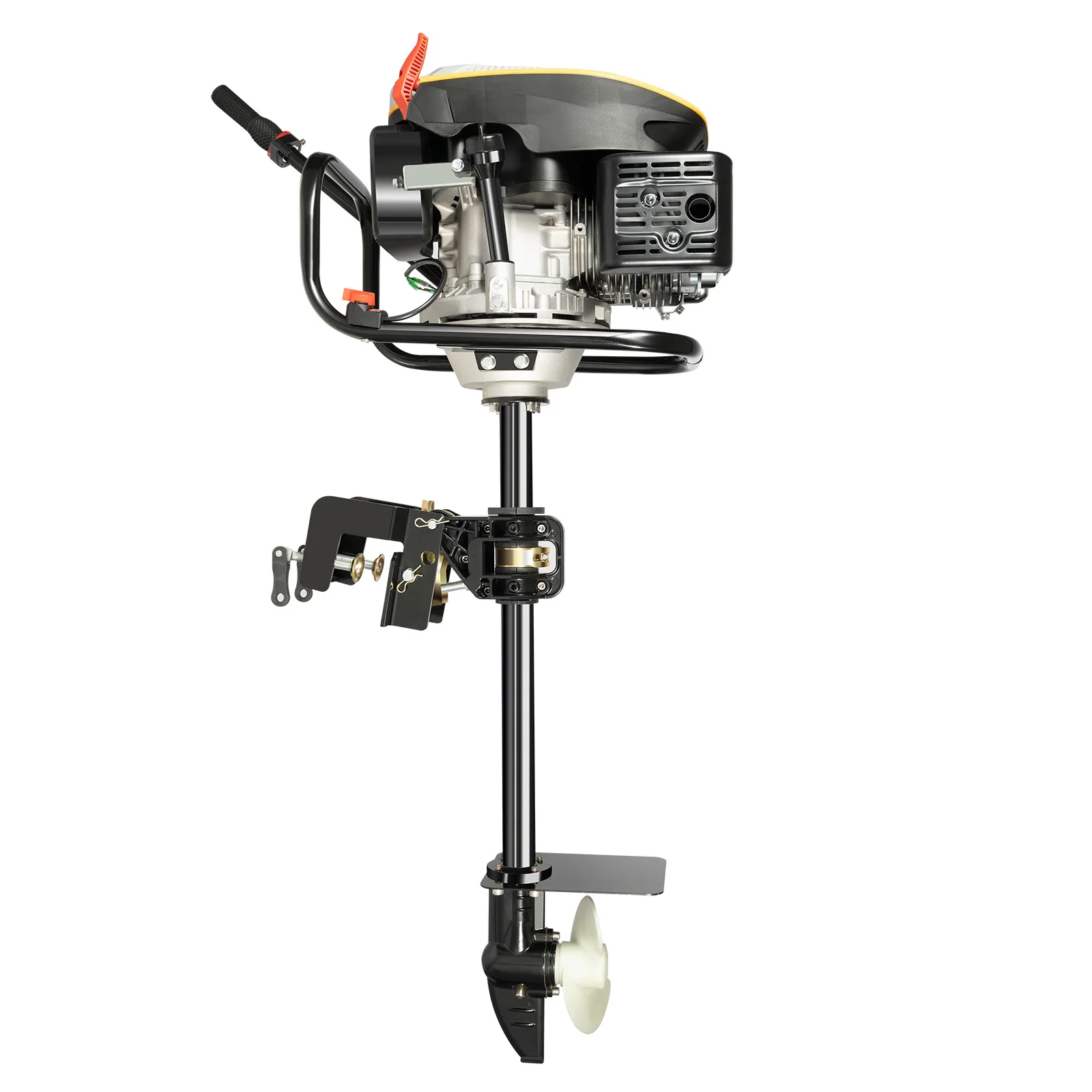 4-Stroke 225cc 4.3kw Outboard Engine Outboard Motor Boat Engine Boat Motor (shaft length 70cm,)