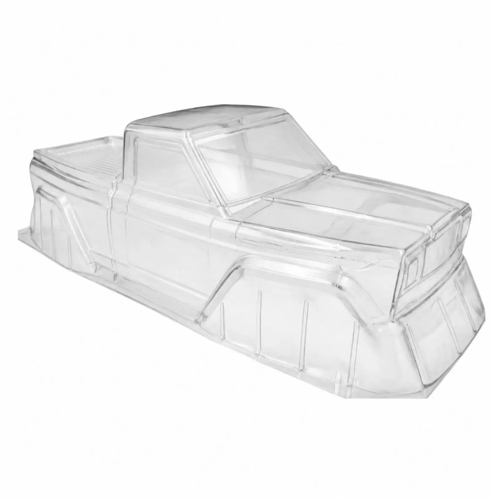 RC Car Part Unpainted 1/10 Scale Polycarbonate Pickup Body Shell Impact-Resistant for Trail Builds