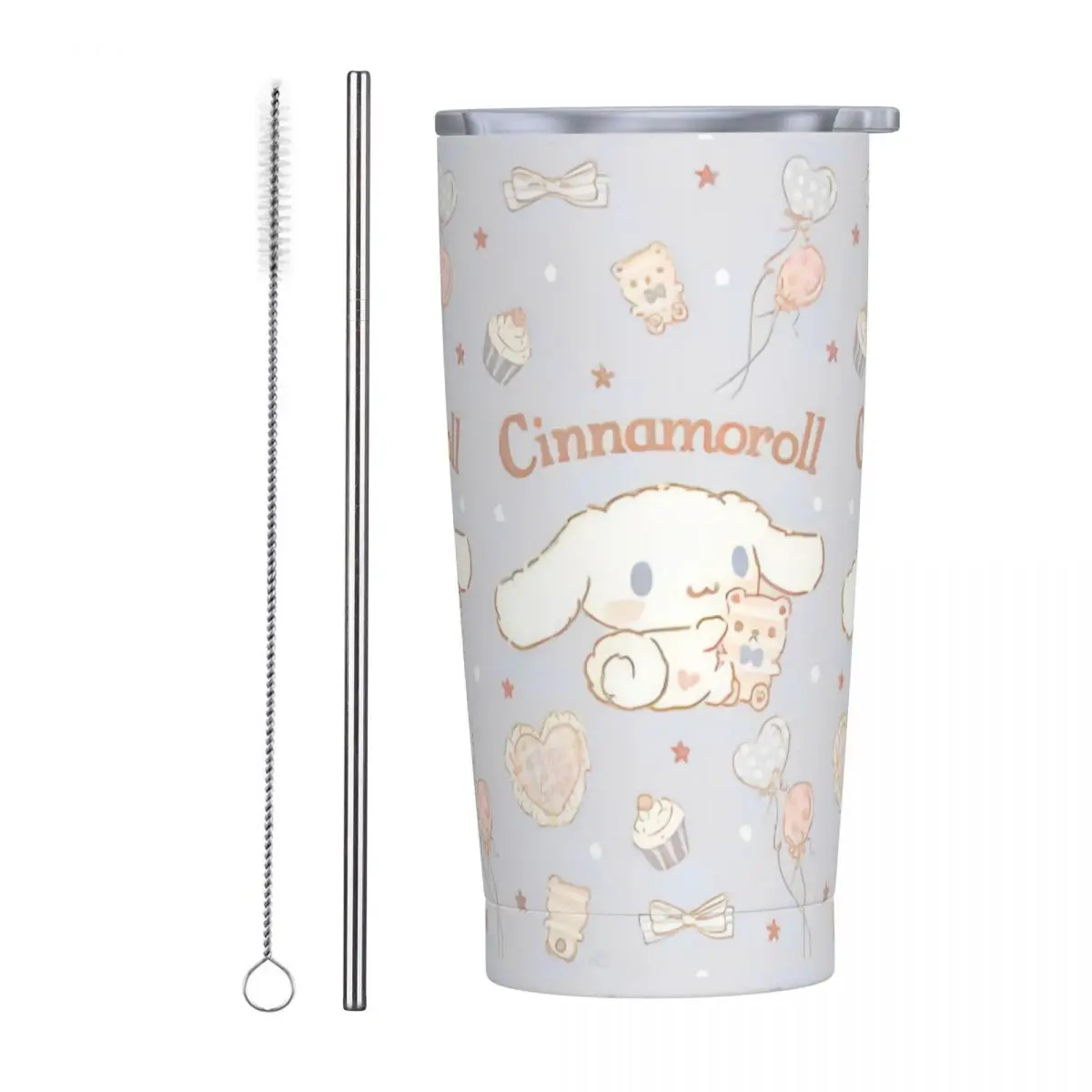 Cinnamoroll 20oz Tumbler Stainless Steel Double Wall Vacuum Insulated Tumblers Cup With Straw