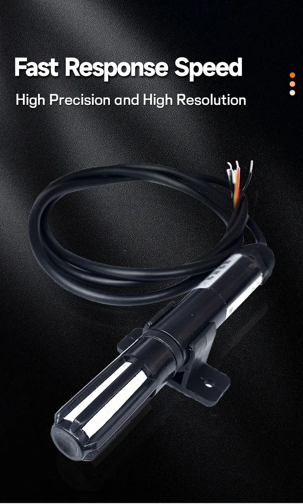 Bme280 hochpräzises Temperatur-und Feuchtigkeit sensor sonden kabel 1m 2m 3m 5m digitaler Sensor i2c oder rs485 wasserdichter Schild – Detail 3