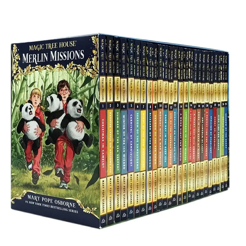 24 Books Magic Tree House Merlin Missions 1-24 English Reading Story Books Children Adventure Science Chapter Book