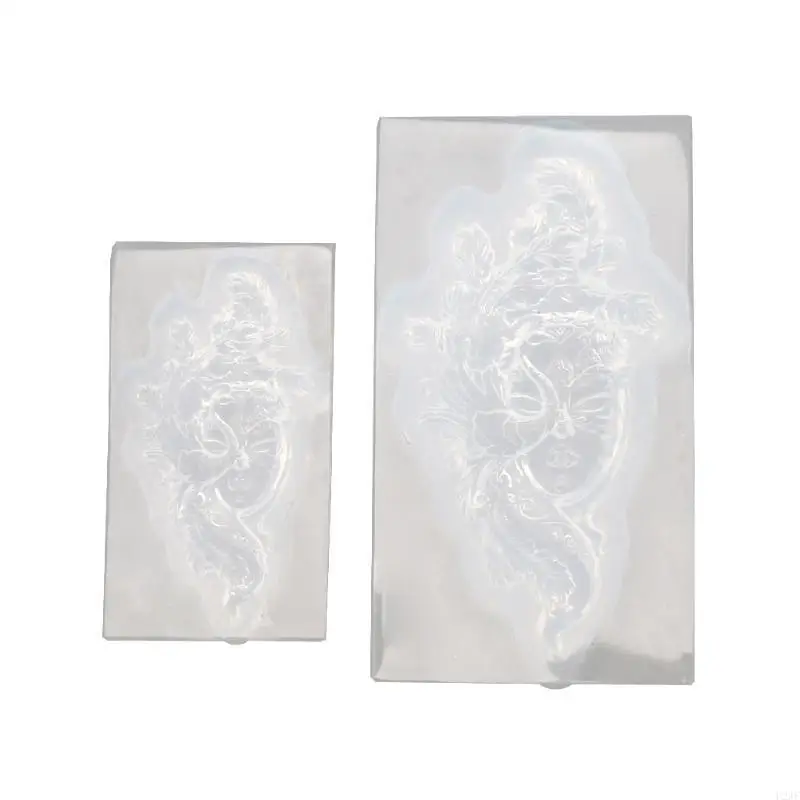 DIY مرآة آلهة الرقص فتاة سيليكون الايبوكسي العفن DIY للإبداع راقصة في قناع قلادة صياغة قالب للديكور #3