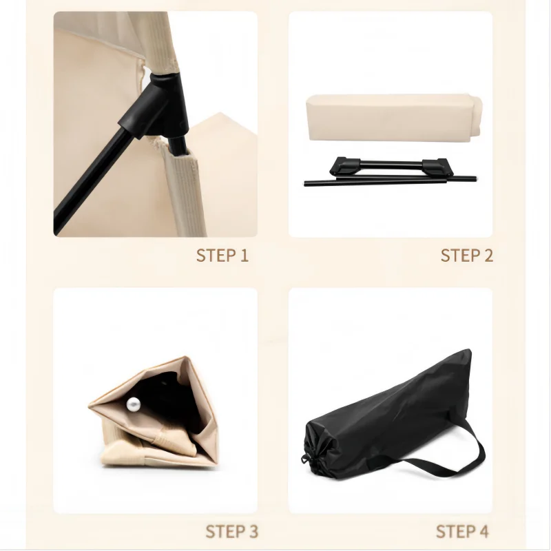 كراسي التخييم المحمولة القابلة للطي مناسبة للحصائر الأرضية وكراسي الحديقة والشواطئ الرملي والحدائق والكراسي المريحة للاستلقاء #6