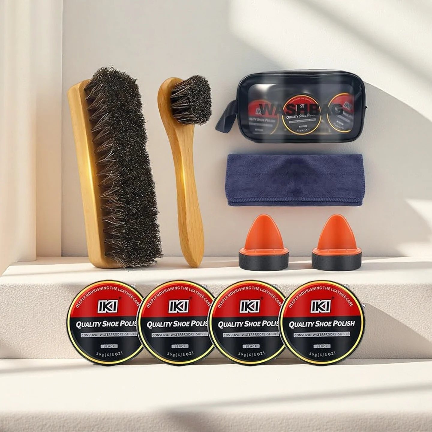 

9pcs Leather Care Set, Enhances The Shine Of Leather Shoes, Repairs Faded Soles And Wear, Suitable for The Maintenance Of Shoes