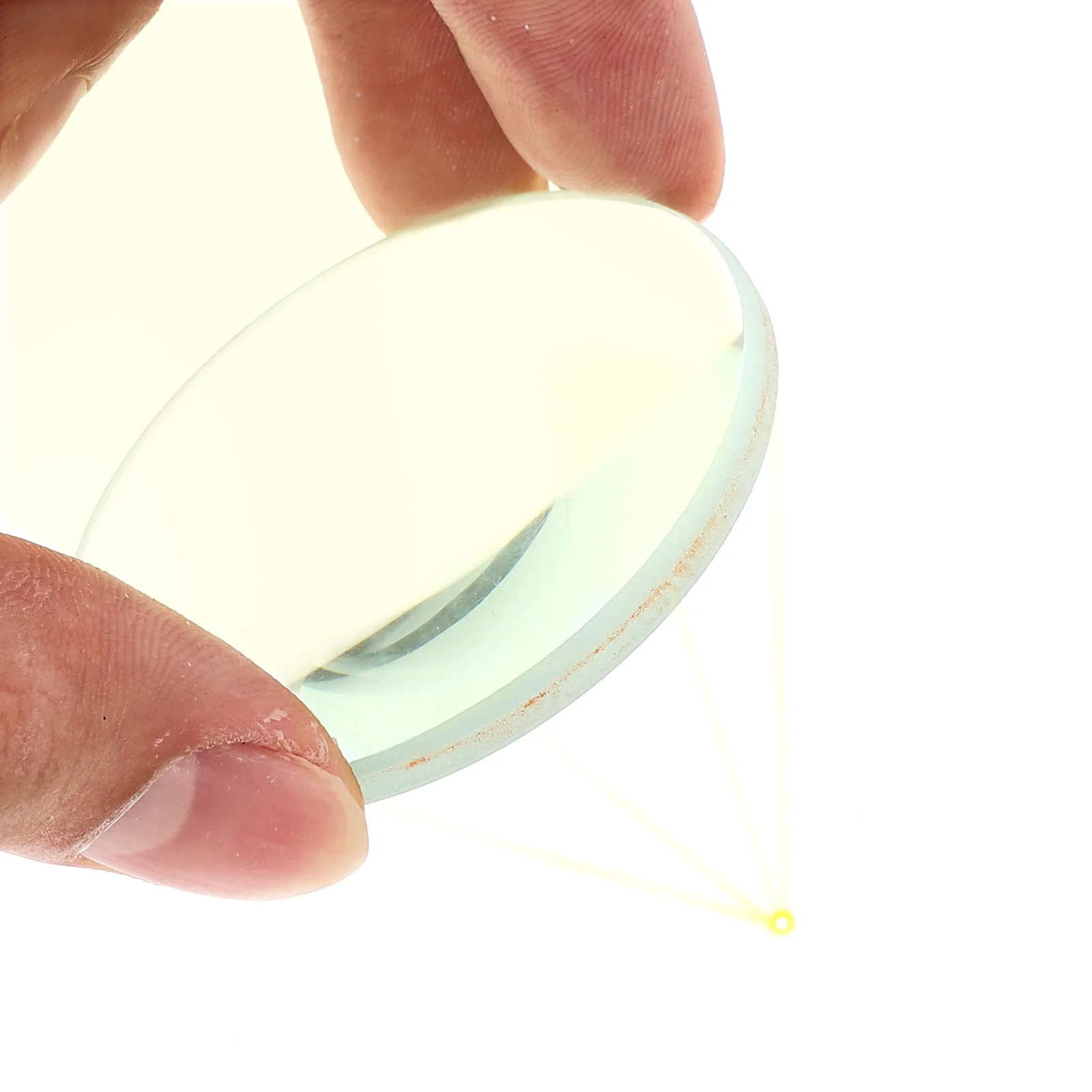 

3Pcs Optical Double Convex Lens 50mm Diameter 100mm Focal Length for Scientific Experiments Classroom Use Convex Lens