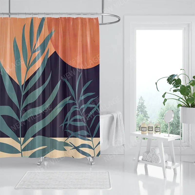 Waterproof fabric shower curtains Bathroom curtain accessories 180x200 Bath curtain for shower 240*200 nordic boho decoration