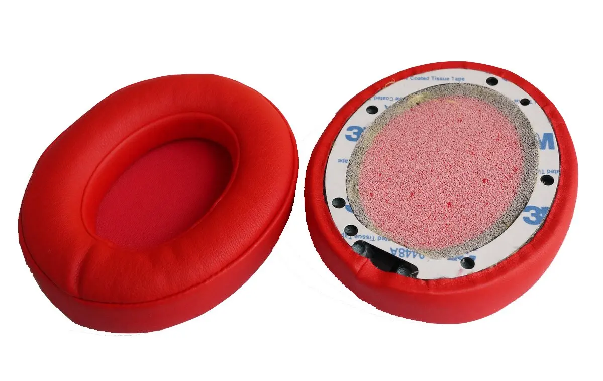 V-MOTA Studio 2 bantalan telinga kompatibel dengan Beats Studio 2.0 / Studio 3.0 nirkabel B0500/B0501, suku cadang perbaikan pengganti (merah)