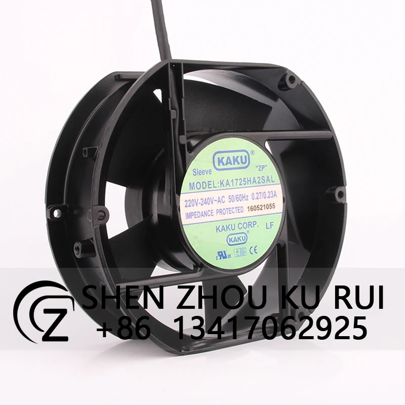 KA1725HA2SAL Case Cooling Fan for KAKU 220V 17251 172X150X51 17CM Original Card Centrifugal Exhaust Industrial Ventilation Axial