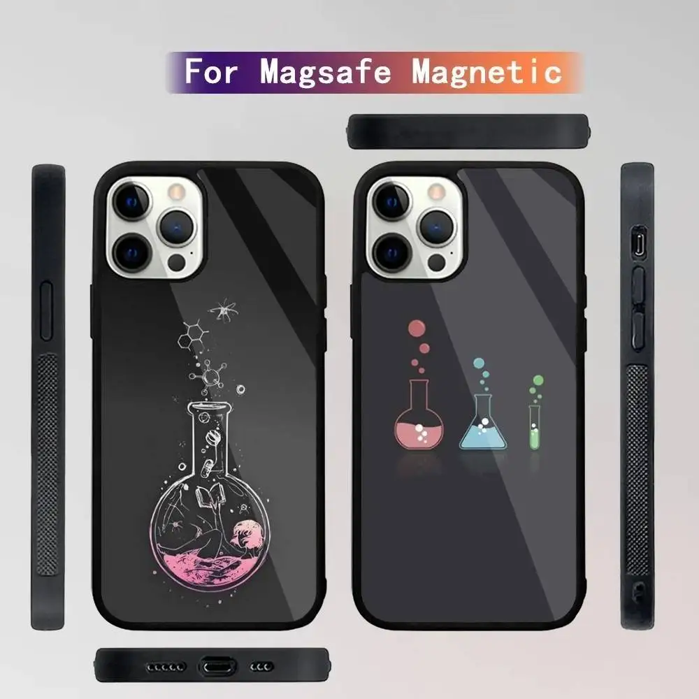 

Science Chemistry Phone Case For iPhone 16,15,14,13,12,11,Plus,Pro,Max Mini Magsafe Magnetic Wireless Charging