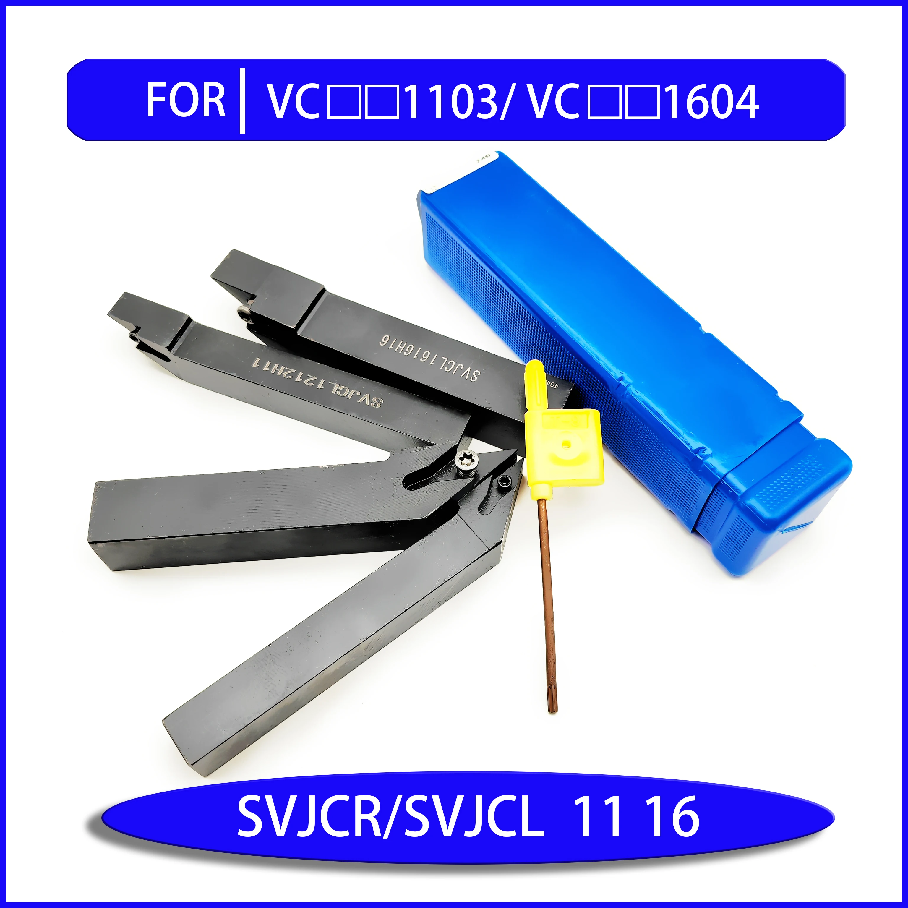 Portautensili CNC SVJCR SVJCL11 per VCMT1103 VCGT1103 Utensile SVJCR16 SVJCL utilizza VCMT1604 VCGT1604 VCGW1604 utensile da tornio SVJBR