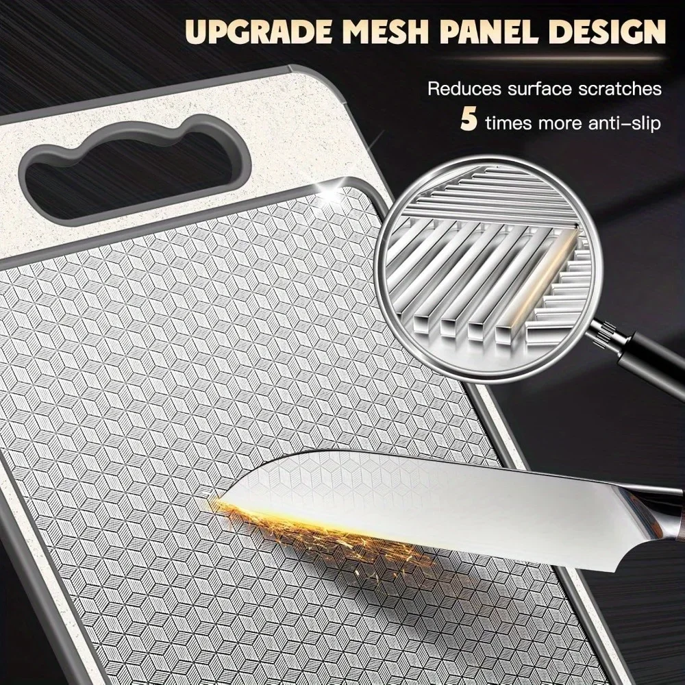 Thickened Stainless Steel Cutting Board Double Antibacterial and Mildew-proof Household Cut Board Kitchen Kneading Dough Board view 5