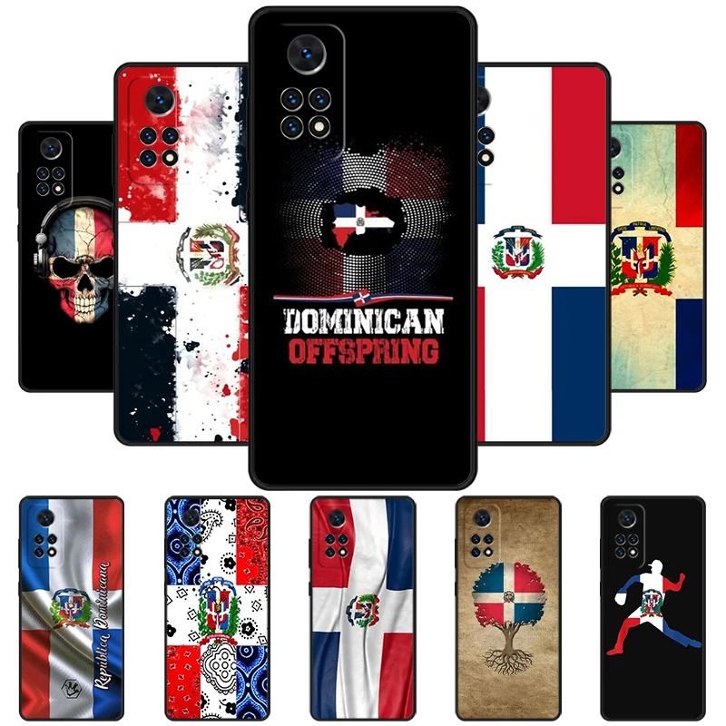 Dominican Republic Flag Back Phone Case For Redmi Note 11 EPro 11S 10 10T 9S Promax 8 Pro Xiaomi Mi 10 11 12X 12S Ultra Cover