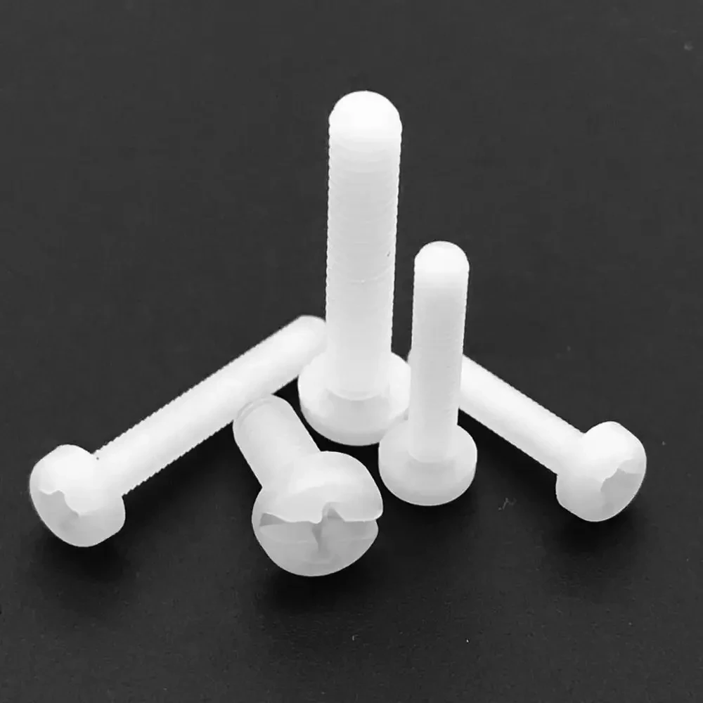 HZYUEGOU 50 Stück M2 M2.5 M3 M4 Weiße Nylon-Kunststoff-Sechskant-Abstandshalter Männlich-Weiblich-Abstandshalter Phillips-Bolzen für Leiterplatten-Motherboard – Detail 5