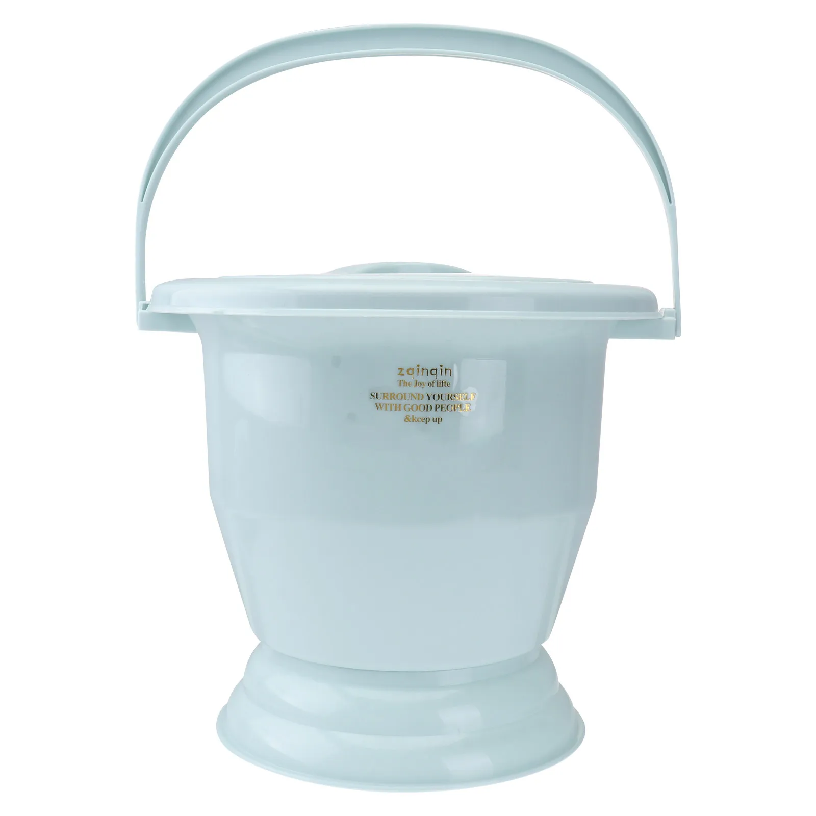 

Портативный туалетный горшок с замком на крышке, U-образный дизайн, утолщенный из ПП-пластика, для пожилых людей, 1 шт.