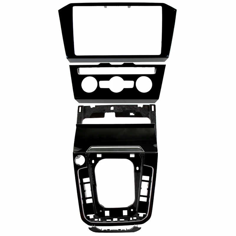 For VW Passat B8 OEM Radio CD Player Panel Frame Air Conditioning Panel Frame Ashtray Cover Shift Knob Frame Piano Black 8 inch