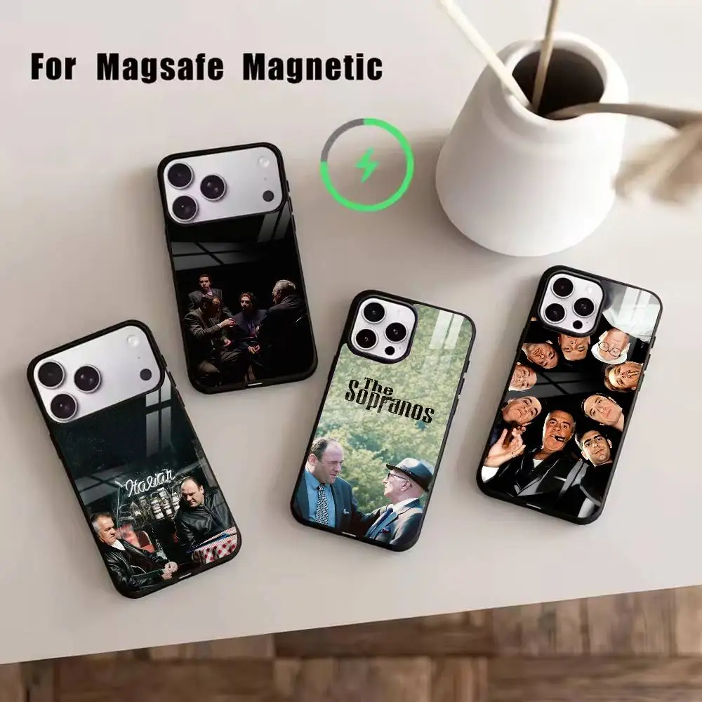 

The Tony Soprano-JG Phone Case For iPhone17,16,15,14,13,12,11 Plus,Pro Magnetic For Magsafe Wireless Charging