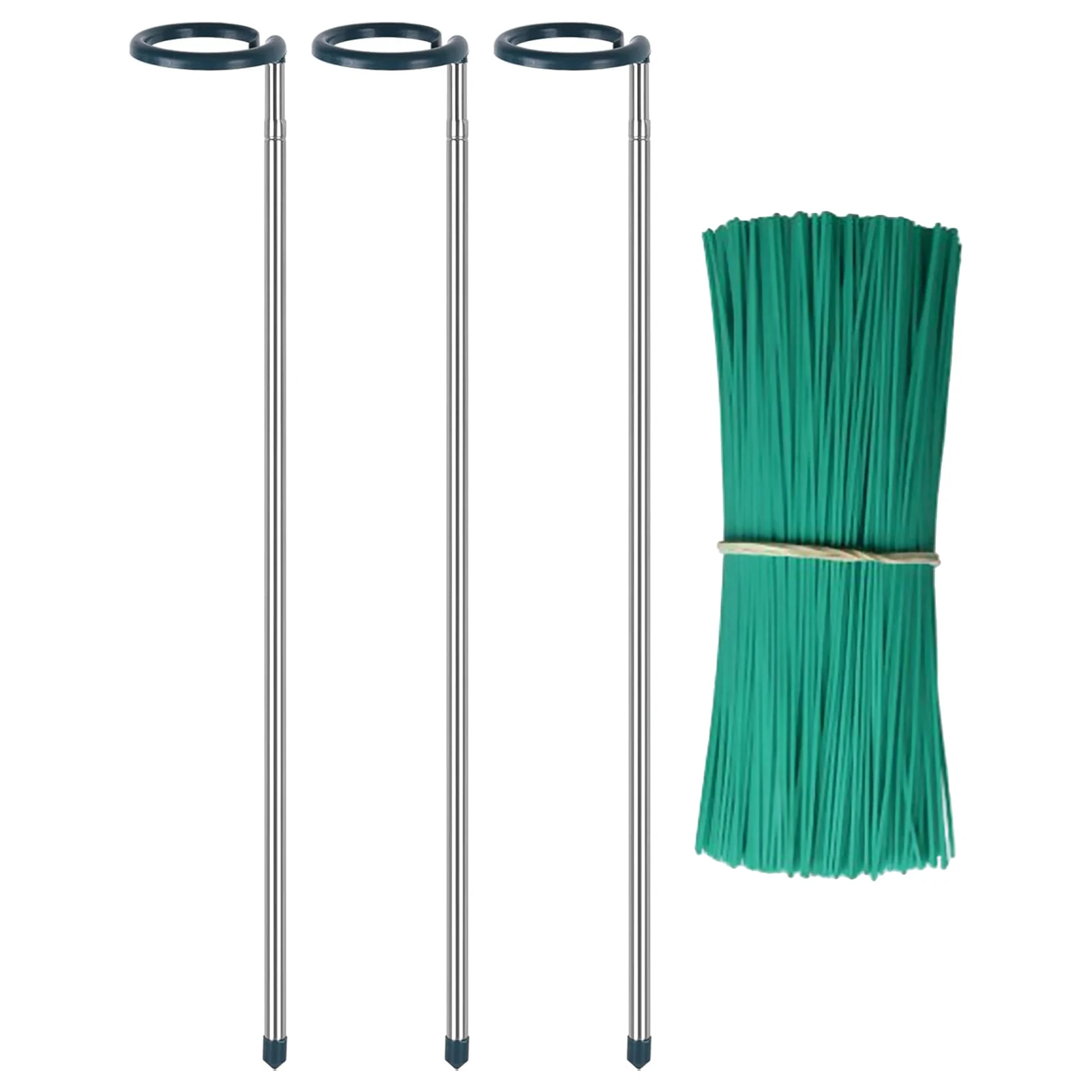 Garden Plant Fixing Stakes Adjustable Height Aluminum Alloy Plant Support Stakes for Climbing Plants Garden Vegetables Supports