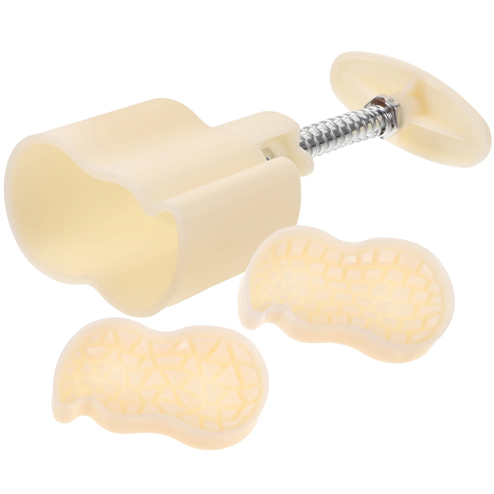 1 Juego de molde de pastelería en forma de maní, herramienta para hornear pasteles de Luna, sello de galletas DIY de estilo chino para postres caseros, fácil liberación no