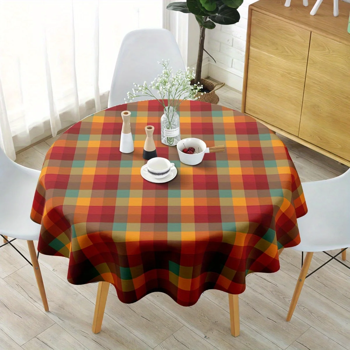 One-piece red checkered tablecloth, suitable for picnic parties, etc.