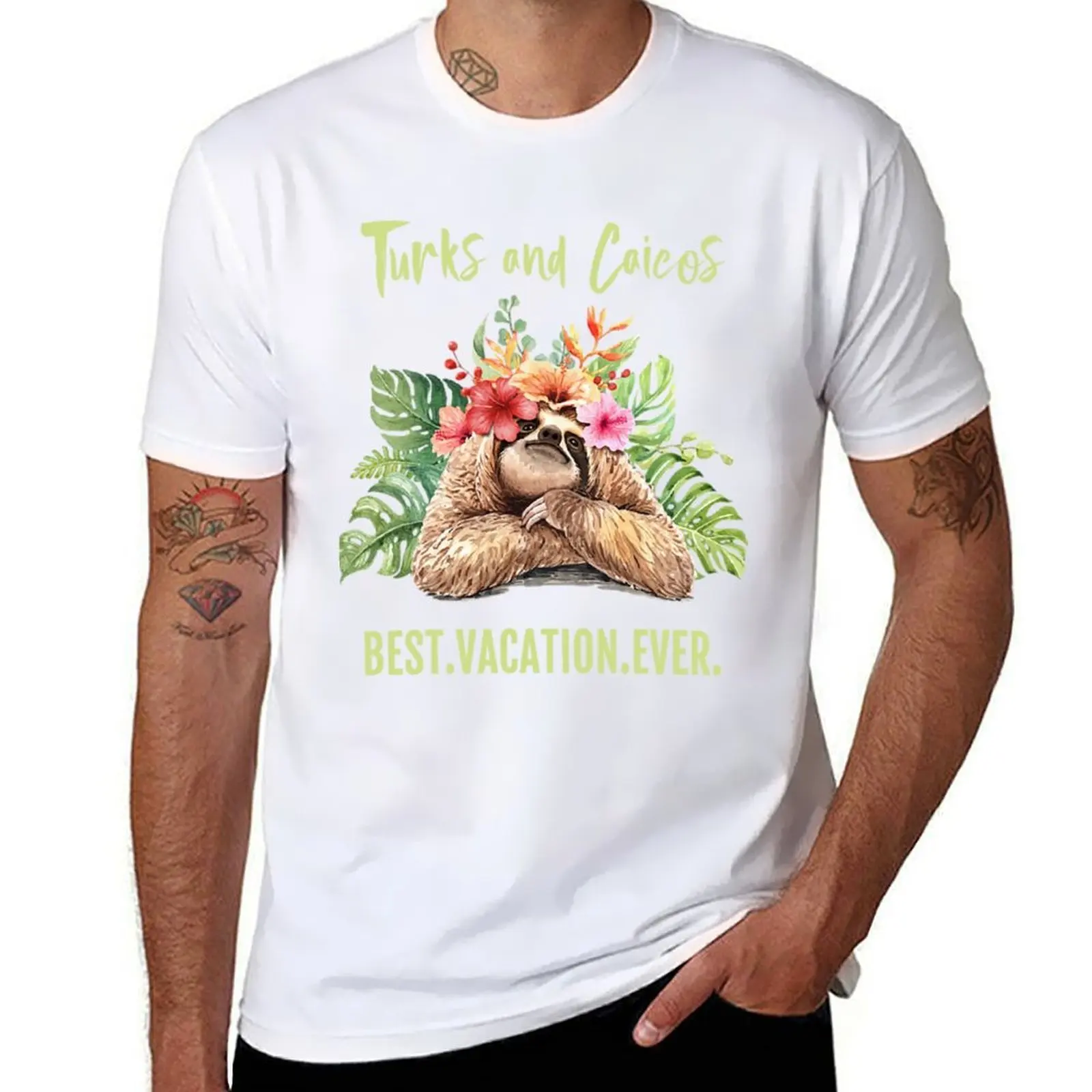 

Turks And Caicos Best Vacation Ever T-Shirt man t shirts for men cotton t shirts high quality T-Shirt