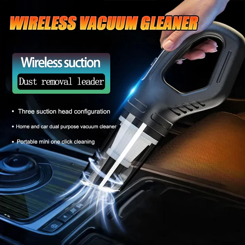 Portable Vacuum Cleaner High Power USB Charge Handheld Cordless Vacuum Cleaner Strong Suction For Car/Home