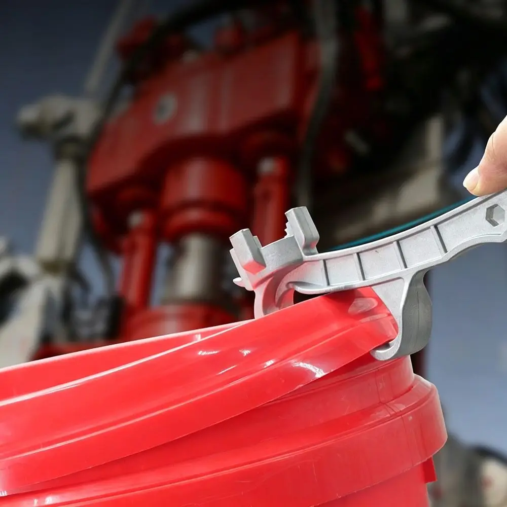 New Aluminum Alloy Bung Wrench Multi Function Lid Remover Barrel Wrench Non Sparking Drum Plug Wrench Bucket Opener