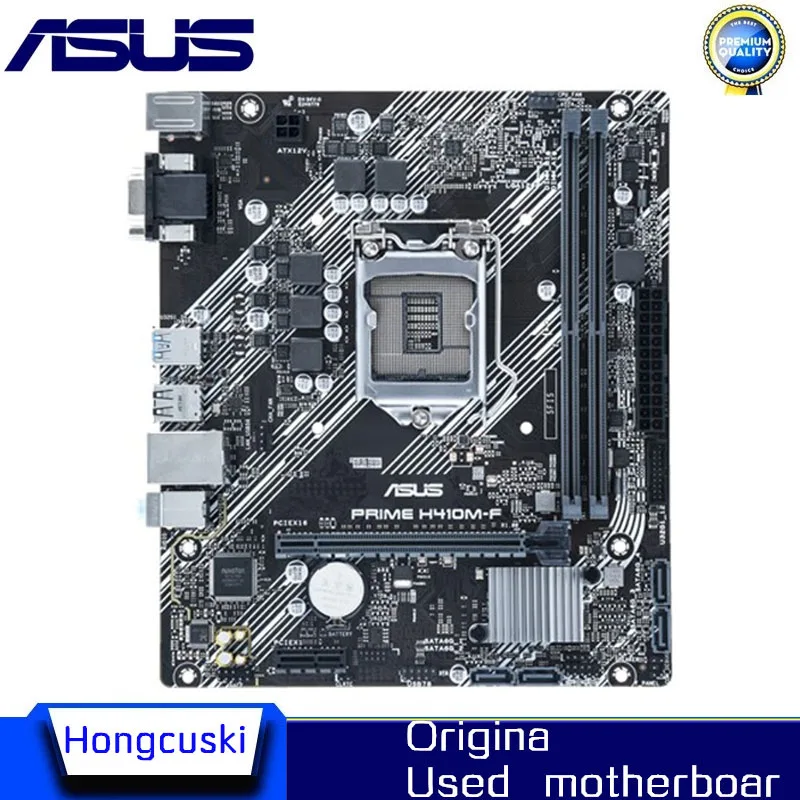 For Asus PRIME H410M-F motherboard Used Original Desktop Intel H410 H410M DDR4 Motherboard LGA 1200  i7/i5/i3 USB3.0 SATA3